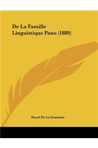De La Famille Linguistique Pano (1889)