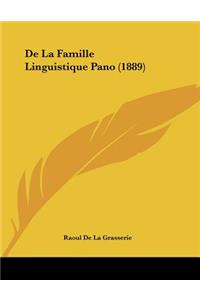 De La Famille Linguistique Pano (1889)