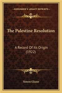 Palestine Resolution