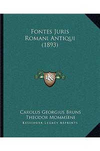Fontes Juris Romani Antiqui (1893)