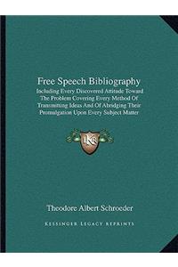 Free Speech Bibliography