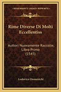 Rime Diverse Di Molti Eccellentiss