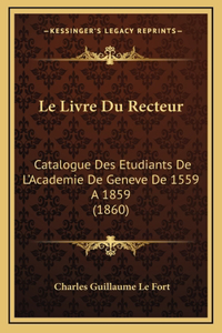 Le Livre Du Recteur