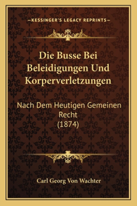 Busse Bei Beleidigungen Und Korperverletzungen