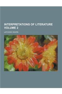 Interpretations of Literature Volume 2