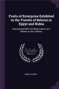 Fruits of Enterprize Exhibited in the Travels of Belzoni in Egypt and Nubia