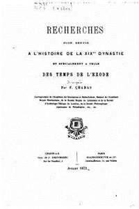 Recherches pour servir à l'histoire de la XIXème Dynastie