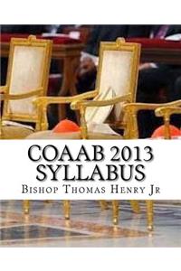 COAAB 2013 Syllabus
