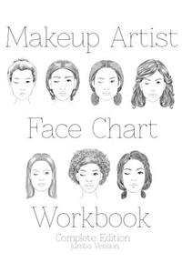 Makeup Artist Face Chart Workbook