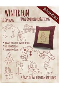 Winter Fun Hand Embroidery Patterns