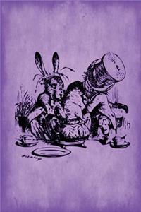 Alice in Wonderland Journal - Mad Hatter's Tea Party (Purple)