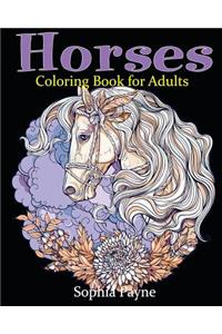Horses Coloring Book for Adults
