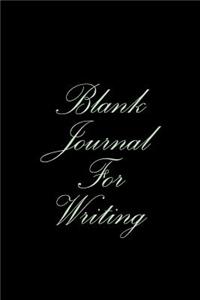 Blank Journal For Writing