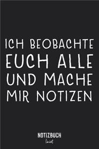 Notizbuch Liniert