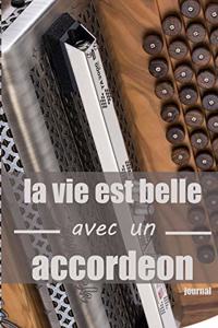 la vie est belle avec un accordeon journal