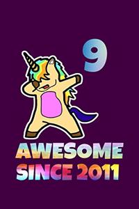 Dabbing Unicorn Awesome Since 2014 6th Birthday