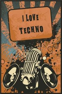 Techno Musik Notizbuch