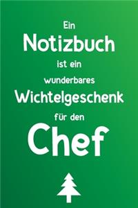 Ein Notizbuch ist ein wunderbares Wichtelgeschenk für den Chef: Liniertes Buch als lustiges Geschenk zum Wichteln für den Boss