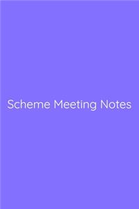 Scheme Meeting Notes Notebook
