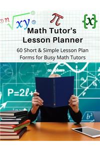 Math Tutor's Lesson Planner