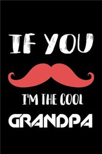 If you mustache I'm the cool grandpa: Food Journal - Track your Meals - Eat clean and fit - Breakfast Lunch Diner Snacks - Time Items Serving Cals Sugar Protein Fiber Carbs Fat - 110 pag