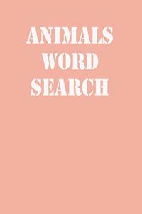 animals word search
