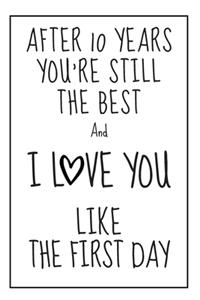 10 Year Anniversary Gift Notebook