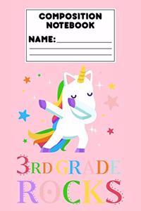Composition Notebook 3rd Grade Rocks