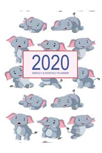 2020 Planner Weekly & Monthly 8.5x11 Inch
