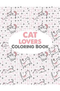 Cat lovers coloring book