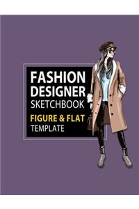Fashion Designer Sketchbook Figure & Flat Template