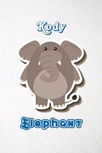 Kody Elephant A5 Lined Notebook 110 Pages