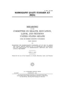 Mammography Quality Standards Act (MQSA)