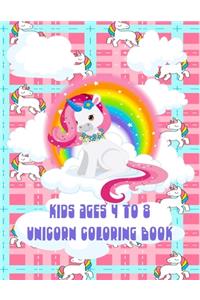 Kids Ages 4 To 8 Unicorn Coloring Book