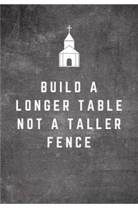 Build A Longer Table Not A Taller Fence