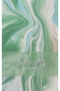 Samantha's List of Wedding Tasks