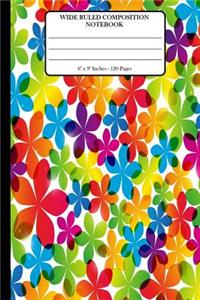 Wide Ruled Composition Notebook 6