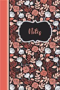 Pretty Notebook With Floral Pattern