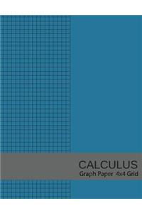 Calculus Graph Paper 4x4 Grid