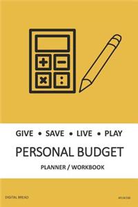 Give Save Live Play Personal Budget Planner Workbook