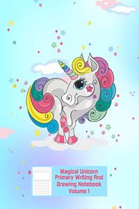 Magical Unicorn Primary Writing & Drawing Notebook - Volume 1