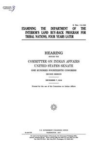 Examining the Department of the Interior's Land Buy-Back Program for Tribal Nations