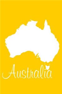 Australia - Sunflower Yellow Blank Notebook