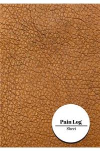 Pain Log Sheet