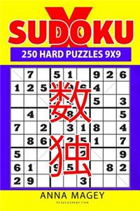 250 Hard Sudoku X Puzzles 9x9