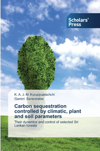 Carbon sequestration controlled by climatic, plant and soil parameters