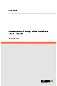 Unternehmenskonzept eines Webshops AudioWorld