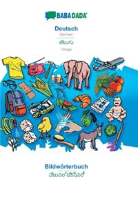 BABADADA, Deutsch - Telugu (in telugu script), Bildwörterbuch - visual dictionary (in telugu script)
