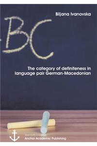 The category of definiteness in the language pair German-Macedonian