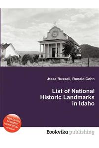 List of National Historic Landmarks in Idaho
